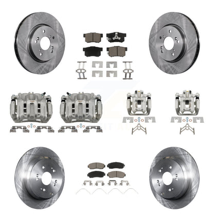 Kit de rotor d'étrier de frein avant et arrière et plaquettes en céramique (10 pièces) pour Honda CR-V AW 12-16