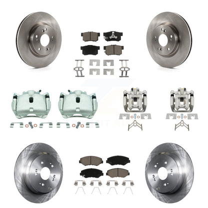 Kit de rotor d'étrier de frein avant et arrière et plaquettes en céramique (10 pièces) pour Honda CR-V FW 12-16