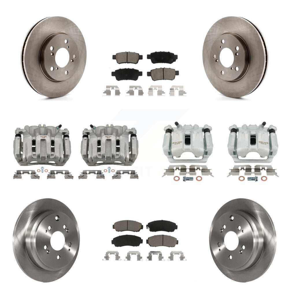 Kit de rotors d'étrier de frein avant et arrière et plaquettes en céramique (10 pièces) pour Honda Odysse 05-10