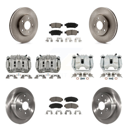 Kit de rotors d'étrier de frein avant et arrière et plaquettes en céramique (10 pièces) pour Honda Odysse 05-10