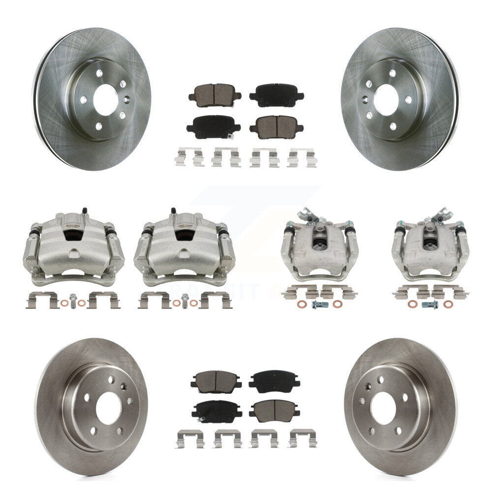 Kit de Rotor d'étrier de frein à disque avant et arrière et plaquettes en céramique (10 pièces) pour Chevrolet Cruze