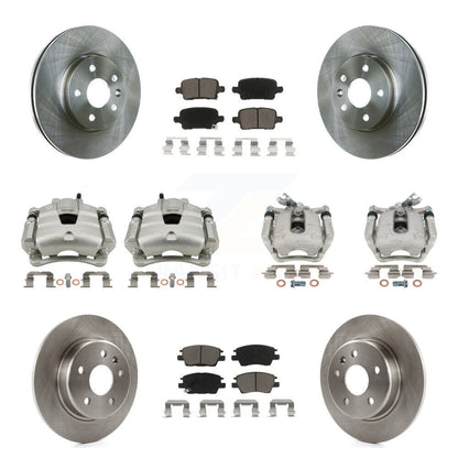 Kit de Rotor d'étrier de frein à disque avant et arrière et plaquettes en céramique (10 pièces) pour Chevrolet Cruze