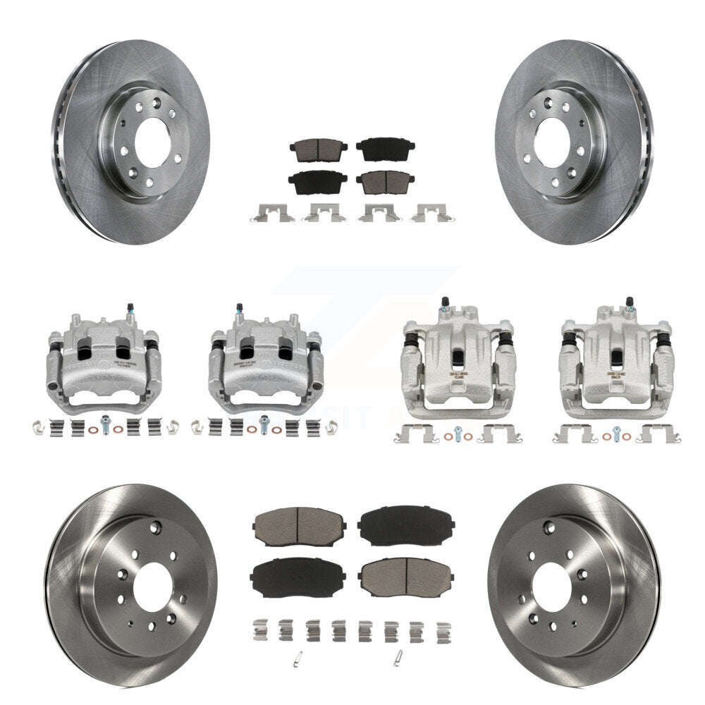 Kit de Rotor d'étrier de frein avant et arrière et plaquettes en céramique (10 pièces) pour Mazda CX-7 Ford Edge