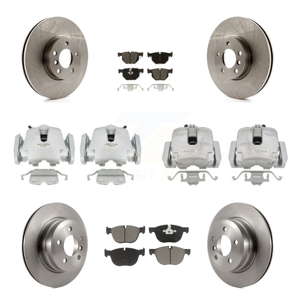 Kit de rotors d'étrier de frein à disque avant et arrière et plaquettes en céramique (10 pièces) pour BMW X5 X6