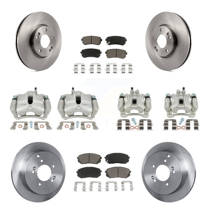 Kit de Rotor d'étrier de frein avant et arrière et plaquettes en céramique (10 pièces) pour Hyundai Tucson Ki