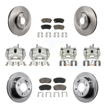 Kit de Rotor d'étrier de frein avant et arrière et plaquettes en céramique (10 pièces) pour Hyundai Tucson Ki