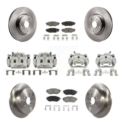 Kit de rotors d'étrier de frein à disque avant et arrière et plaquettes en céramique (10 pièces) pour Subaru WRX