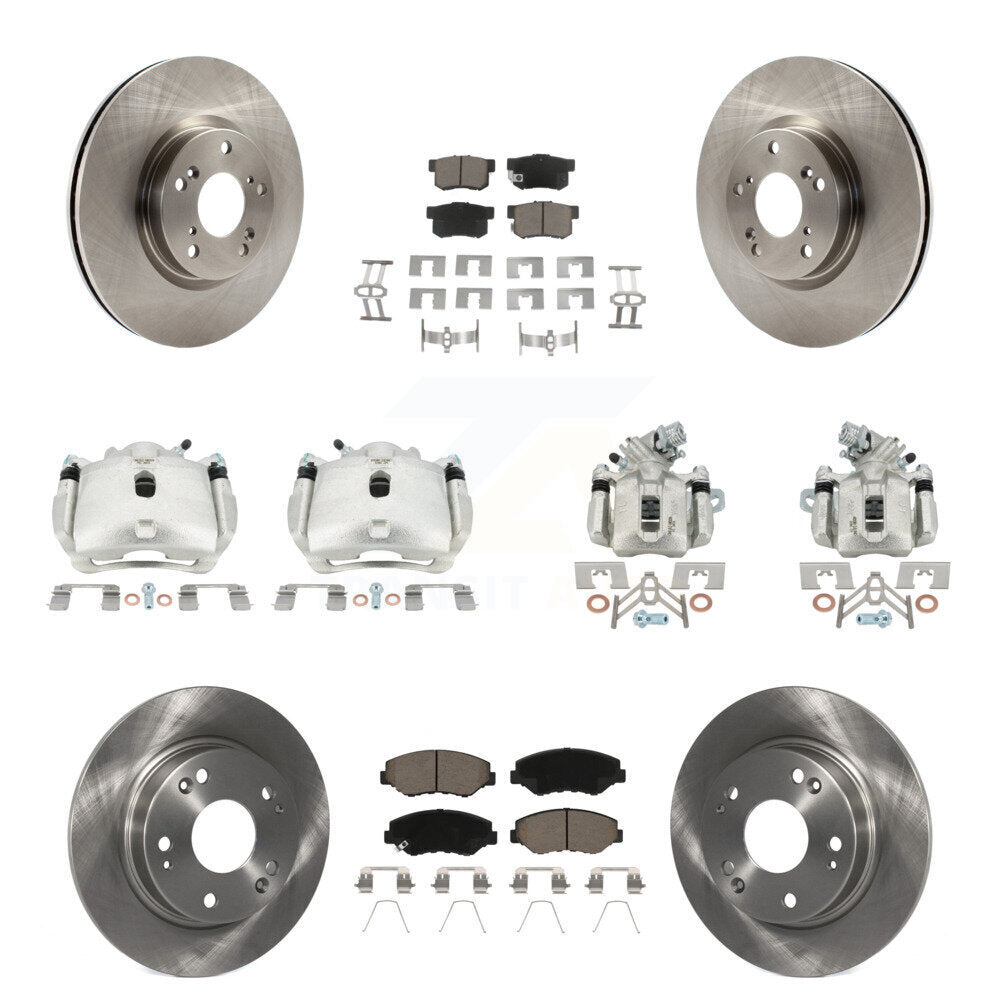 Kit de plaquettes en céramique pour Rotors d'étrier de frein avant et arrière (10 pièces) pour Honda Civic Acura IL