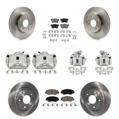 Kit de rotors d'étrier de frein avant et arrière et plaquettes en céramique (10 pièces) pour Acura ILX 2.0 2013