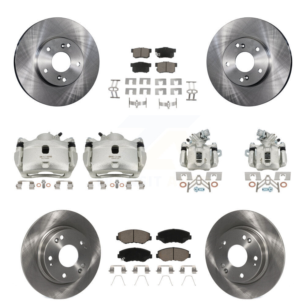 Kit de plaquettes en céramique pour Rotors d'étrier de frein avant et arrière (10 pièces) pour Honda Civic Acura IL