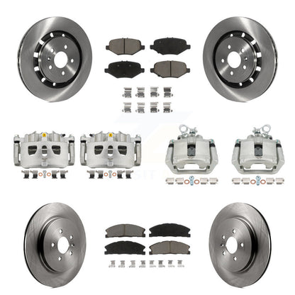 Kit de Rotor d'étrier de frein avant et arrière et plaquettes en céramique (10 pièces) pour Ford Explorer Fle