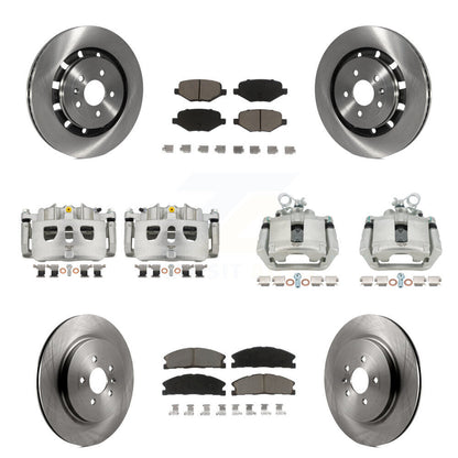 Rotor d'étrier de frein avant et arrière et Kit de plaquettes en céramique (10 pièces) pour Ford Explorer Polic