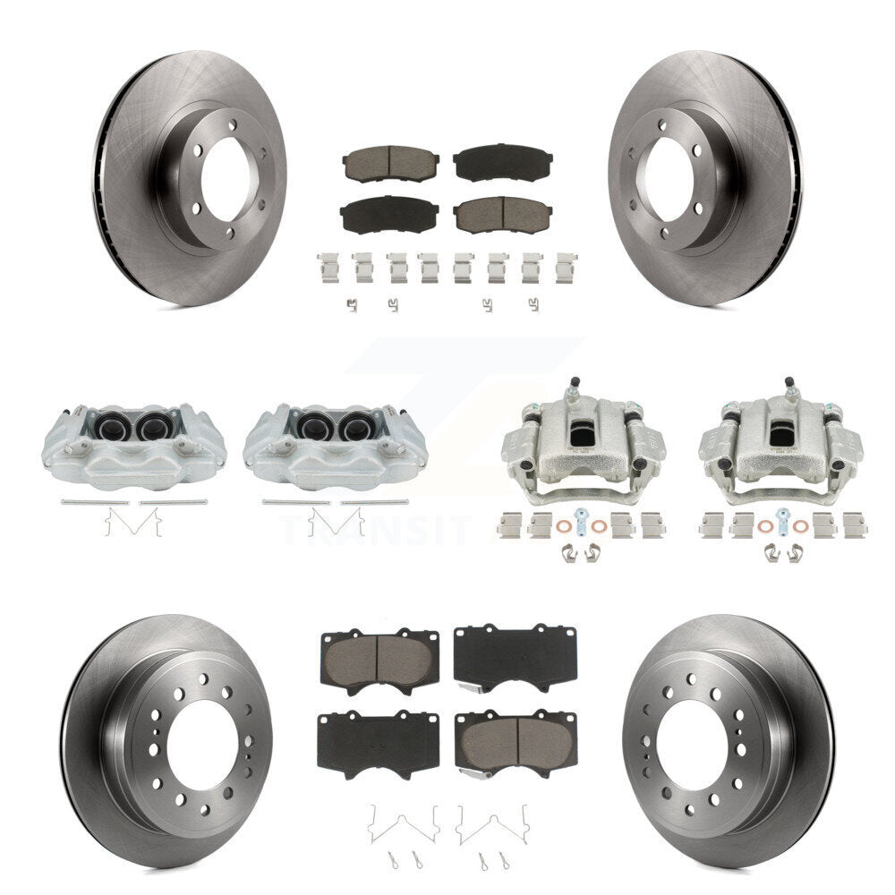 Kit de plaquettes en céramique pour rotors d'étrier de frein avant et arrière (10 pièces) pour Lexus GX47 2003-2009