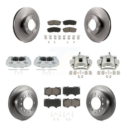 Kit de plaquettes en céramique pour rotors d'étrier de frein avant et arrière (10 pièces) pour Lexus GX47 2003-2009