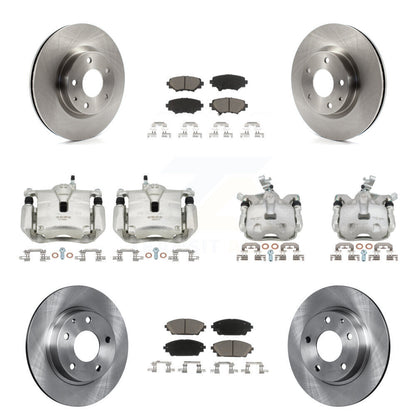 Kit de Rotor d'étrier de frein avant et arrière et plaquettes en céramique (10 pièces) pour Mazda 3 Sport 2.5
