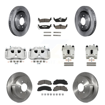 Kit de rotors d'étrier de frein à disque avant et arrière et plaquettes en céramique (10 pièces) pour Ford F-150