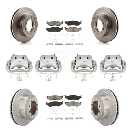 Kit de plaquettes en céramique pour Rotors d'étrier de frein avant et arrière (10 pièces) pour Ford F-450 Super Dut