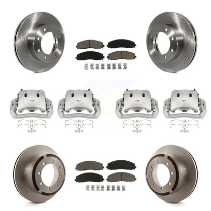 Kit de plaquettes en céramique pour Rotors d'étrier de frein avant et arrière (10 pièces) pour Ford F-450 Super Dut