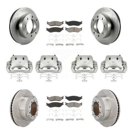 Kit de plaquettes en céramique pour Rotors d'étrier de frein avant et arrière (10 pièces) pour Ford F-450 Super Dut