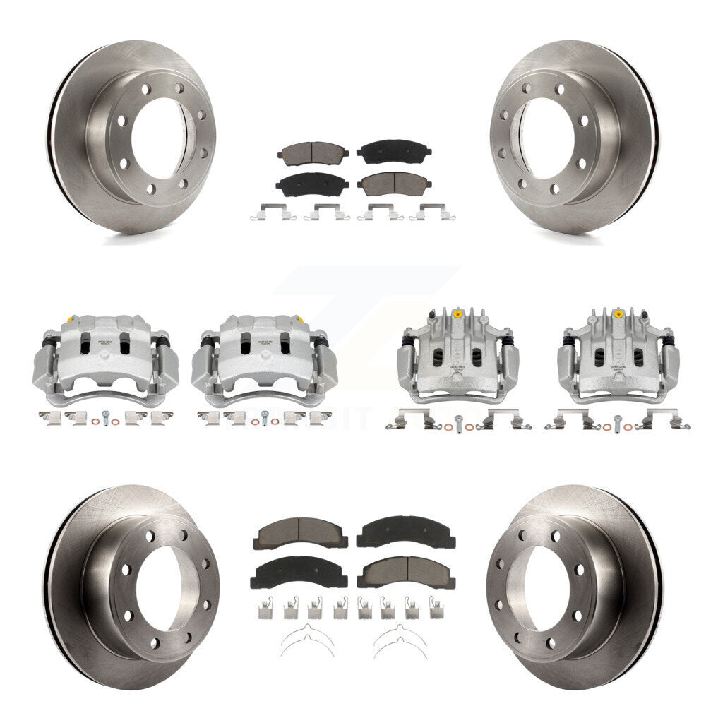 Kit de plaquettes en céramique pour Rotors d'étrier de frein avant et arrière (10 pièces) pour Ford F-250 Super Dut