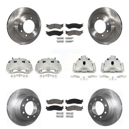 Rotors d'étrier de frein à disque avant et arrière et Kit de plaquettes en céramique (10 pièces) pour Dodge Ram 150