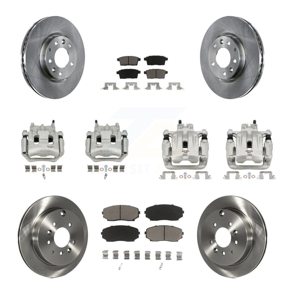 Kit de plaquettes en céramique pour rotors d'étrier de frein avant et arrière (10 pièces) pour Lincoln MKX FW 07-09