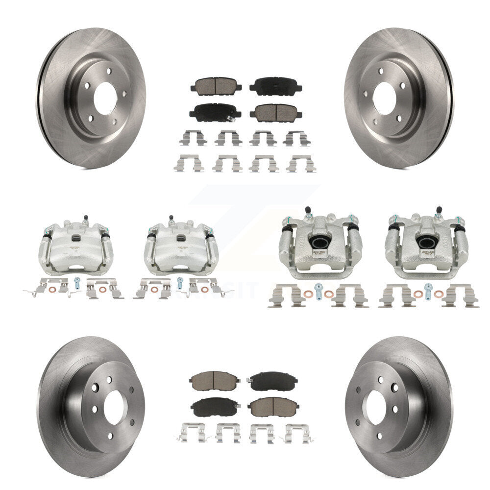 Kit de Rotor d'étrier de frein avant et arrière et plaquettes en céramique (10 pièces) pour Nissan Sentra Juk