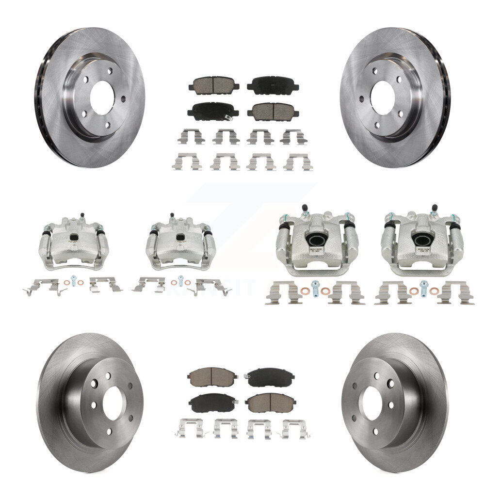 Kit de Rotor d'étrier de frein à disque avant et arrière et plaquettes en céramique (10 pièces) pour Nissan Sentr