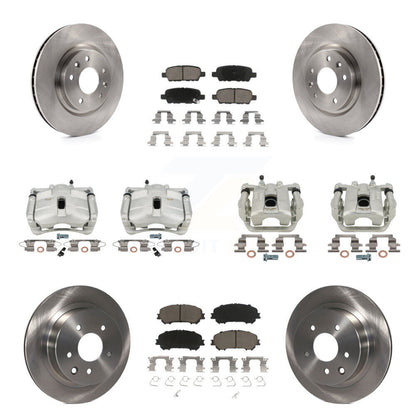 Kit de Rotor d'étrier de frein avant et arrière et plaquettes en céramique (10 pièces) pour Nissan Rogue Spor