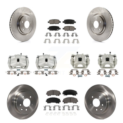 Kit de plaquettes en céramique pour rotors d'étrier de frein avant et arrière (10 pièces) pour Nissan Rogue S 14-15
