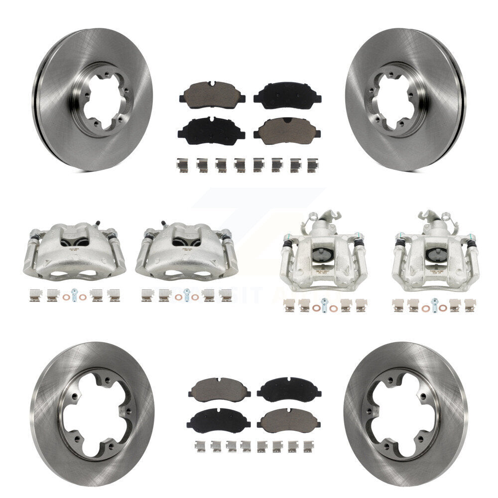 Kit de plaquettes en céramique pour Rotors d'étrier de frein à disque avant et arrière (10 pièces) pour Ford Transit-25
