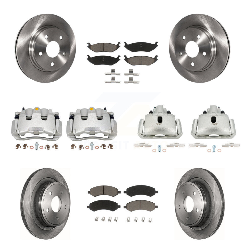 Kit de plaquettes en céramique pour Rotor d'étrier de frein avant et arrière (10 pièces) pour Ram 1500 Classic Dodge