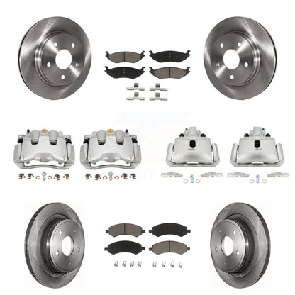Kit de plaquettes en céramique pour Rotor d'étrier de frein avant et arrière (10 pièces) pour Ram 1500 Classic Dodge