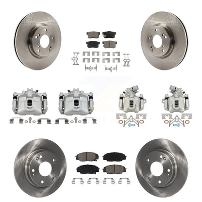 Kit de rotors d'étrier de frein à disque avant et arrière et plaquettes en céramique (10 pièces) pour Honda Civi