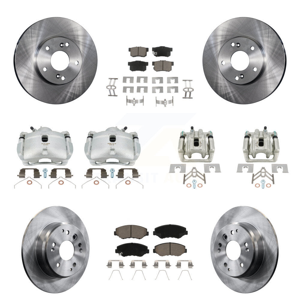 Kit de rotors d'étrier de frein avant et arrière et plaquettes en céramique (10 pièces) pour Honda Elemen 03-11
