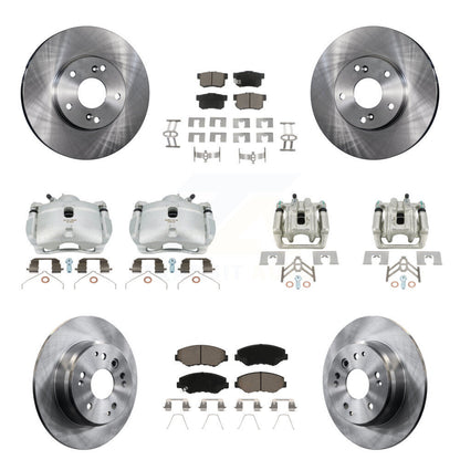 Kit de rotors d'étrier de frein avant et arrière et plaquettes en céramique (10 pièces) pour Honda Elemen 03-11