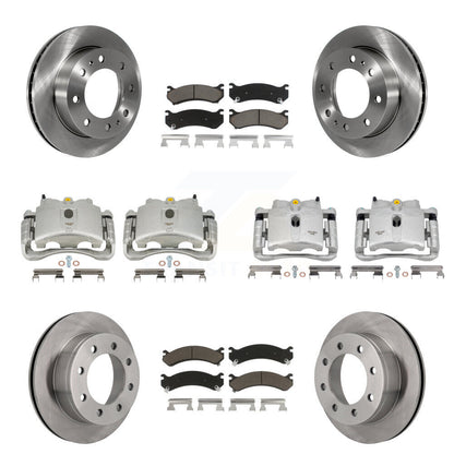 Rotor d'étrier de frein avant et arrière et Kit de plaquettes en céramique (10 pièces) pour GMC Chevrolet Sierr