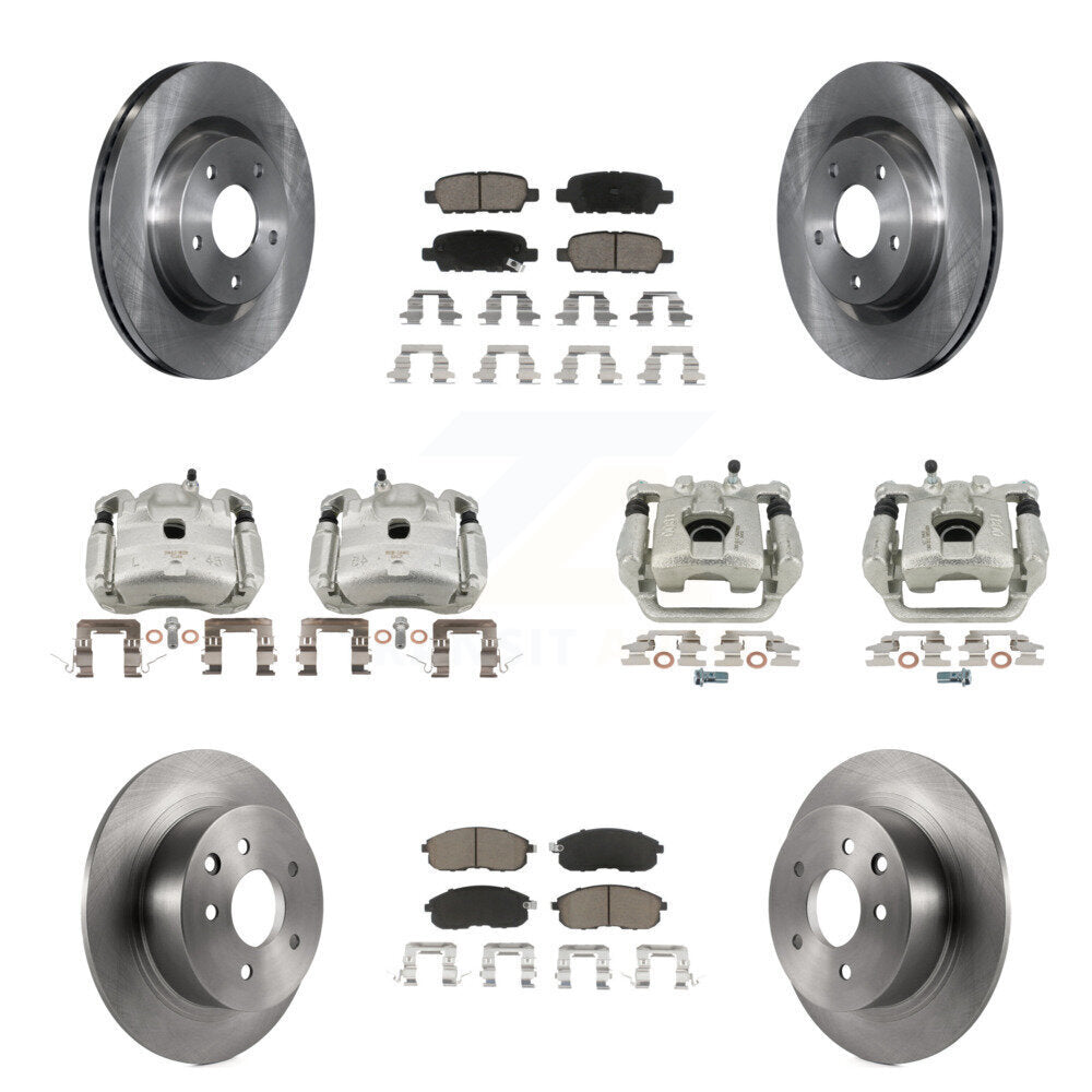 Kit de Rotor d'étrier de frein à disque avant et arrière et plaquettes en céramique (10 pièces) pour Nissan Altim