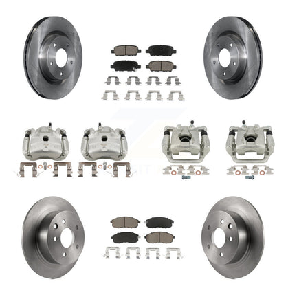 Kit de Rotor d'étrier de frein à disque avant et arrière et plaquettes en céramique (10 pièces) pour Nissan Altim