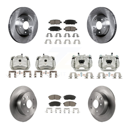 Kit de Rotor d'étrier de frein à disque avant et arrière et plaquettes en céramique (10 pièces) pour Nissan Sentr