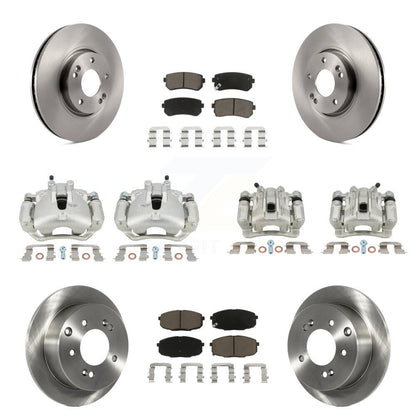 Kit de Rotor d'étrier de frein à disque avant et arrière et plaquettes en céramique (10 pièces) pour Kia Forte5 2.0