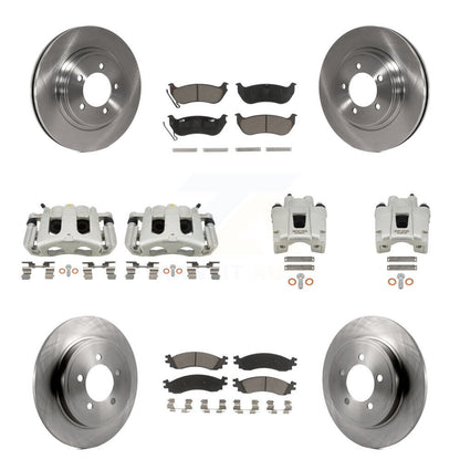 Rotors d'étrier de frein avant et arrière et Kit de plaquettes en céramique (10 pièces) pour Ford Explorer Spor