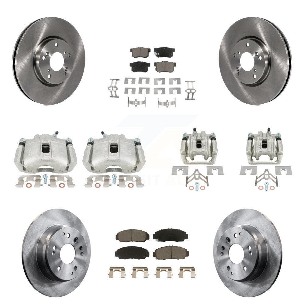 Kit de rotors d'étrier de frein à disque avant et arrière et plaquettes en céramique (10 pièces) pour Acura TL