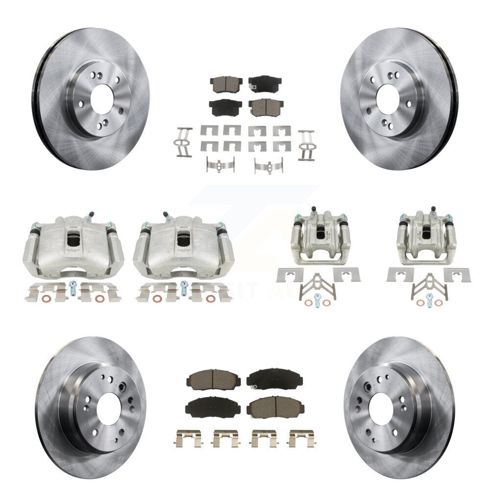Kit de rotors d'étrier de frein à disque avant et arrière et plaquettes en céramique (10 pièces) pour Acura TL
