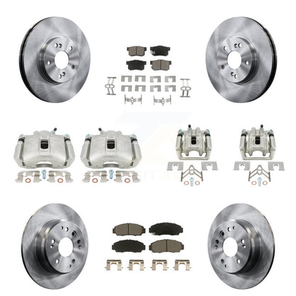 Kit de rotors d'étrier de frein à disque avant et arrière et plaquettes en céramique (10 pièces) pour Acura TL