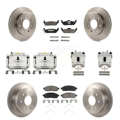Kit de rotors d'étrier de frein à disque avant et arrière et plaquettes en céramique (10 pièces) pour Ford F-150
