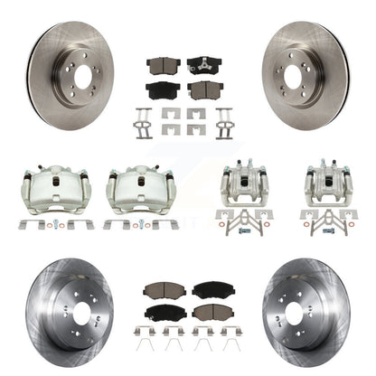 Kit de rotor d'étrier de frein avant et arrière et plaquettes en céramique (10 pièces) pour Honda CR-2005-2006