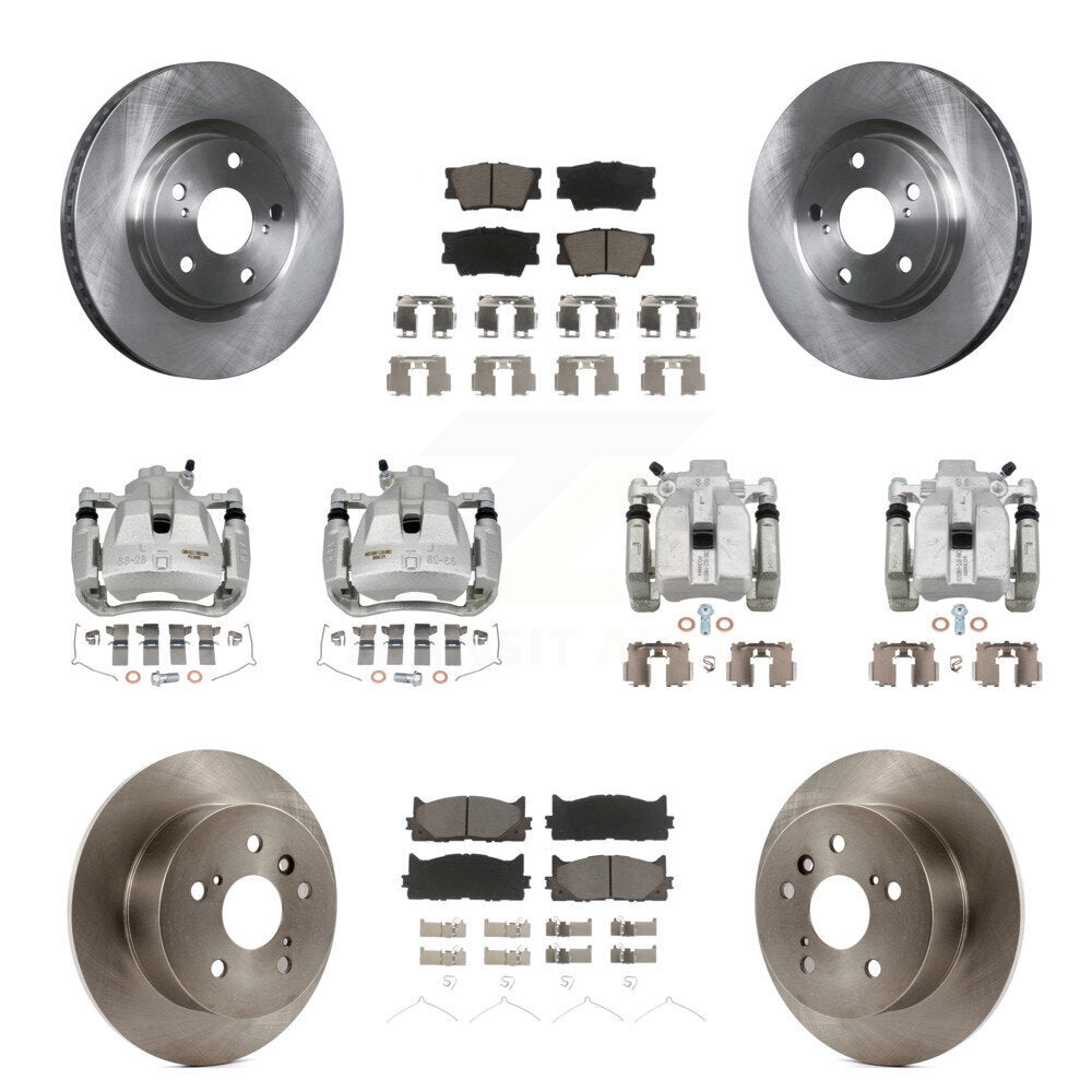 Kit de Rotor d'étrier de frein avant et arrière et plaquettes en céramique (10 pièces) pour Toyota Camry Lexu