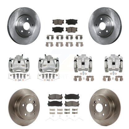 Kit de Rotor d'étrier de frein avant et arrière et plaquettes en céramique (10 pièces) pour Toyota Camry Lexu