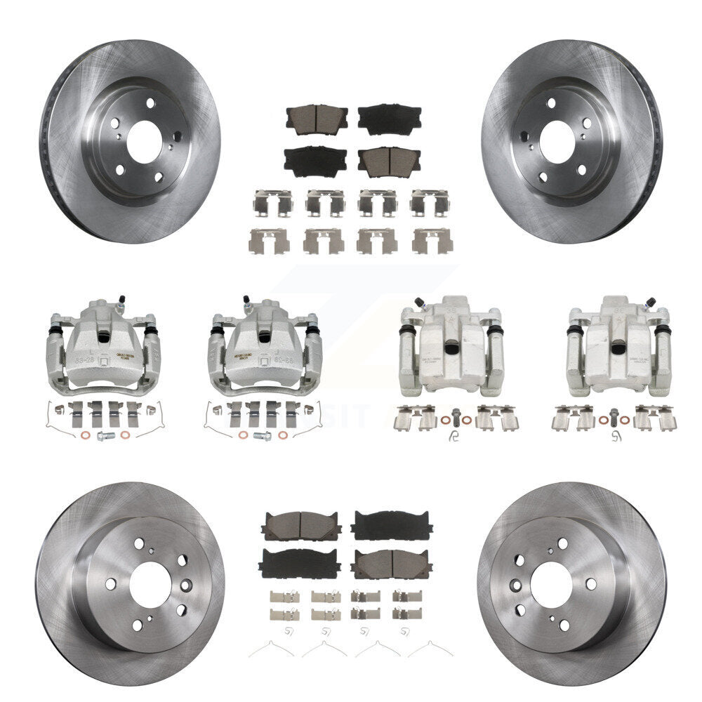 Kit de Rotor d'étrier de frein avant et arrière et plaquettes en céramique (10 pièces) pour Toyota Camry Lexu